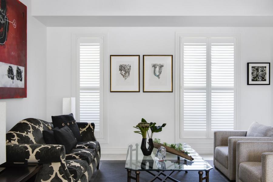 Architraves in a home with shutters